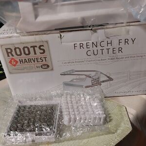 White Kitchen Tool for Effortless Fry Cutting